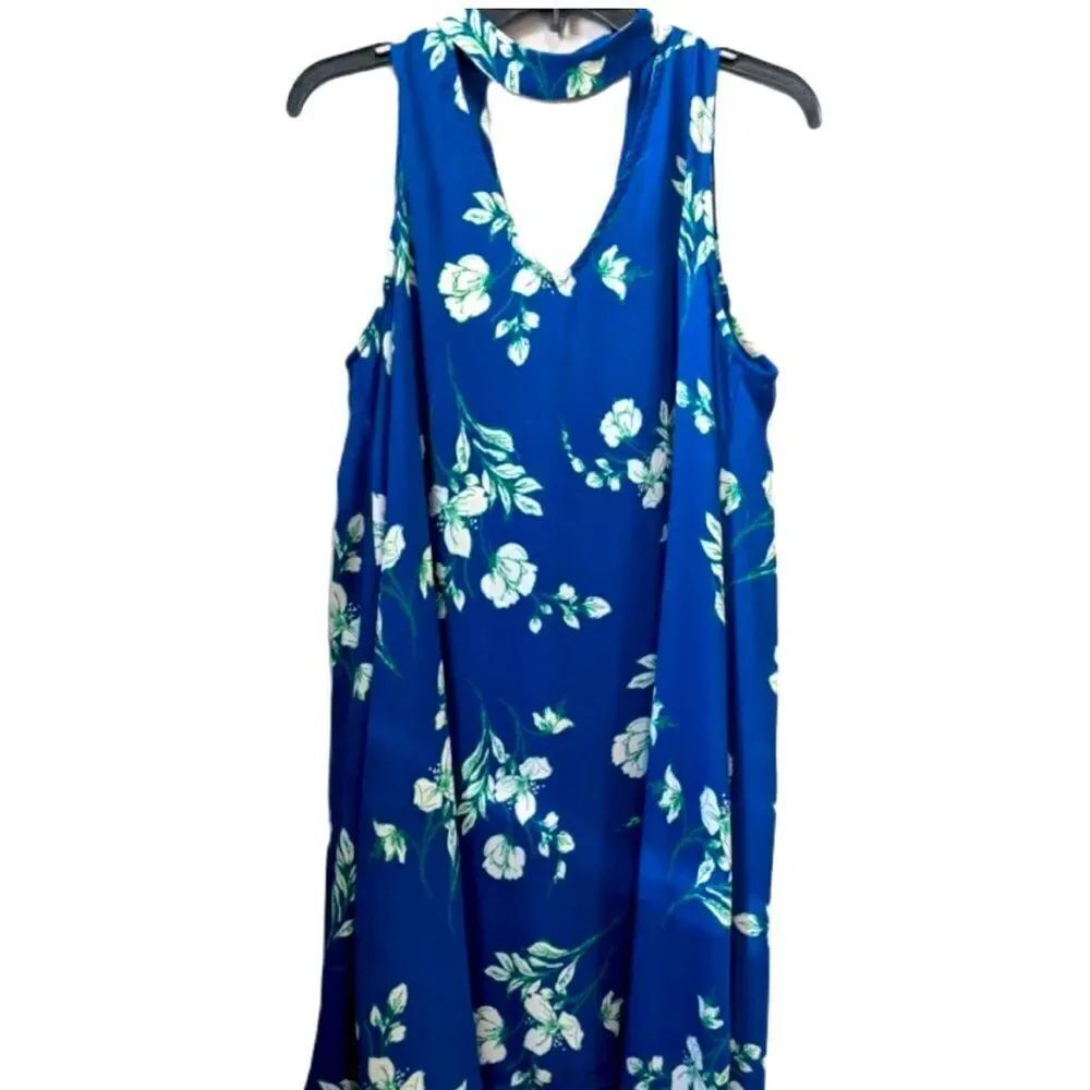 PEACH LOVE CALIFORNIA Floral Printed Halter Dress